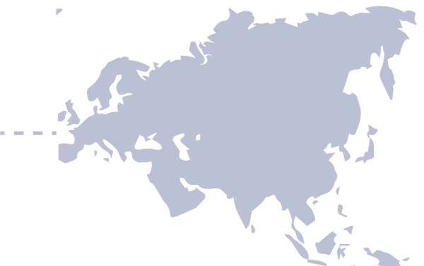 Mapa de cobertura de estudios de CDT GIS en Europa y Asia