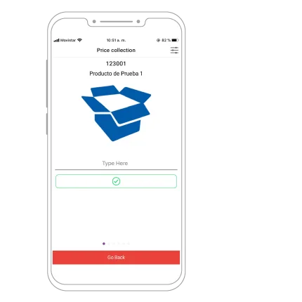 Formulario de registro de precios de producto en POS Manager
